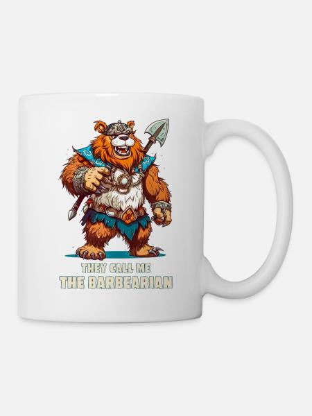 Le Barbearian - Mug blanc - blanc