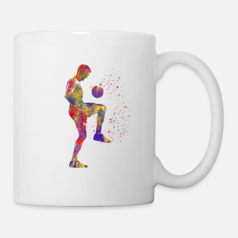 Fußballspieler - Tasse - Weiß