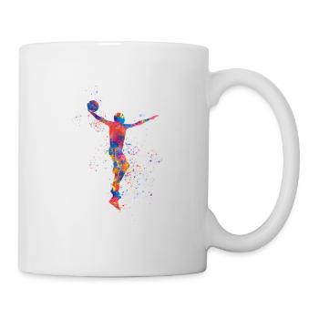 Basketballspieler - Tasse - Weiß - Rechts