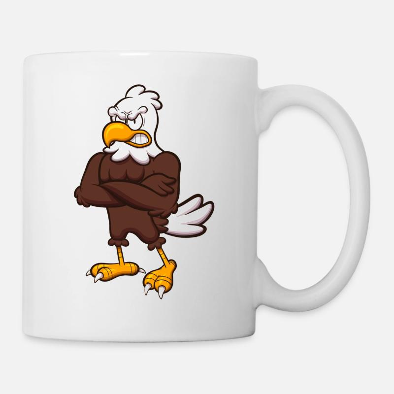 Angry Eagle Character - Mug - white