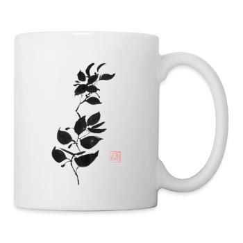 Zweig - Tasse - Weiß - Rechts