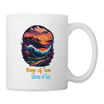 Sommerferien - Tasse - Weiß - Rechts