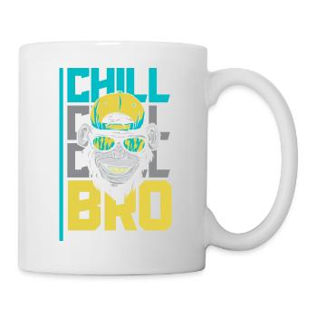 Chill Bro Faulenzen - Tasse - Weiß - Rechts