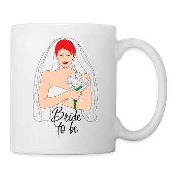 bride to be red 2 - Mug - white - Right
