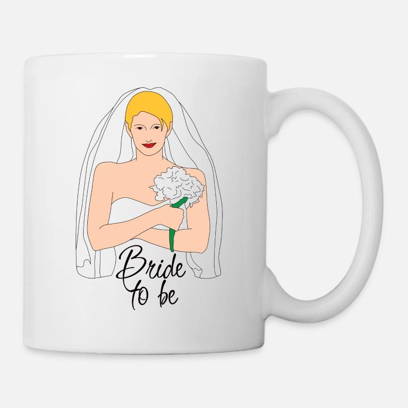 La future mariée doit être blonde 2 - Mug blanc - blanc