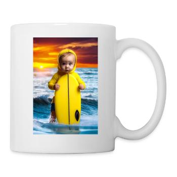 Surfer Baby - Mug - white - Right