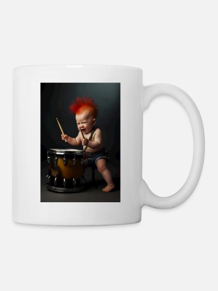 Drum Baby - Mug - white