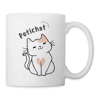 Potichat - Mug blanc - blanc - Droite