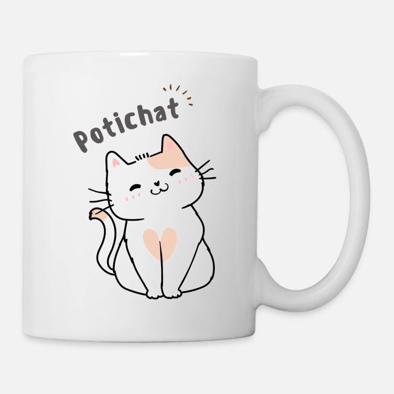 Potichat - Mug blanc - blanc
