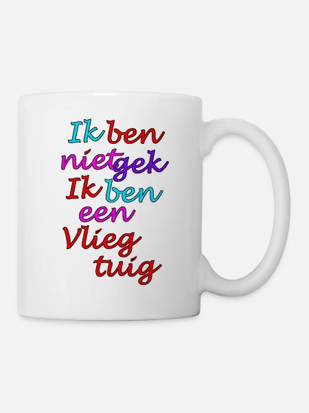 Ich bin nicht verrückt, ich bin ein Flugzeug - Tasse - Weiß