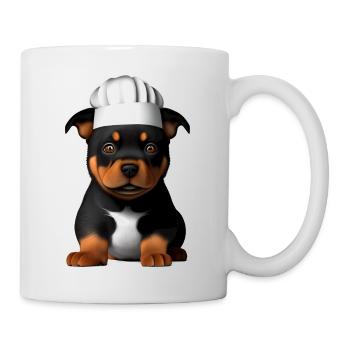 Rottweiler Restaurateur Dogs Dog Puppy Cooking Dog - Mug - white - Right
