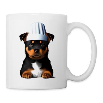 Dog Rottweiler Restaurateur Dogs Cooking Puppy - Mug - white - Right