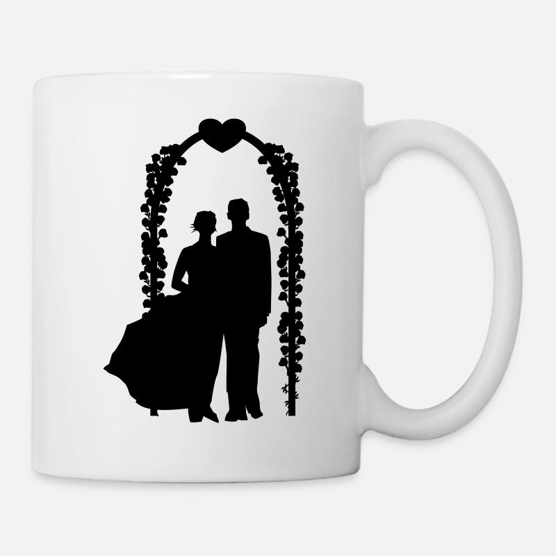 Hochzeitspaar - Tasse - Weiß