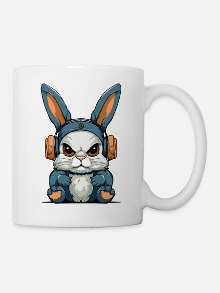Grump le lapin grognon - Mug blanc - blanc