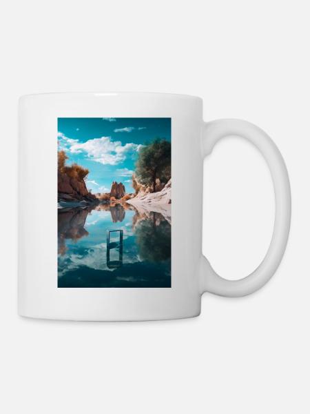 Geometrie - Tasse - Weiß