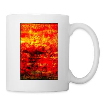 Peinture acrylique « LaVa » par Marco Eckenbrecht - Mug blanc - blanc - Droite