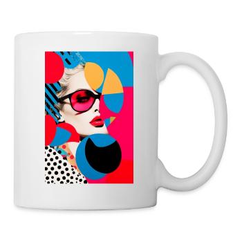 Trending Cool Women Pop Art - Mug - white - Right