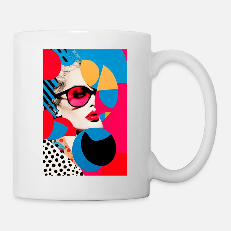 Tendances Cool Femmes Pop Art - Mug blanc - blanc
