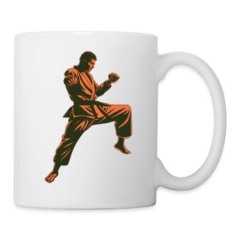 Powerful Karate Design for Martial Arts Fans - Mug - white - Right