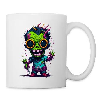 Bunter cooler Zombie - Tasse - Weiß - Rechts