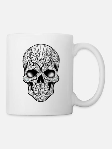 Skull tatto - Mug - white