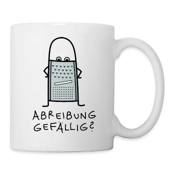 Lustige Reibe als Rebell - Tasse - Weiß - Rechts