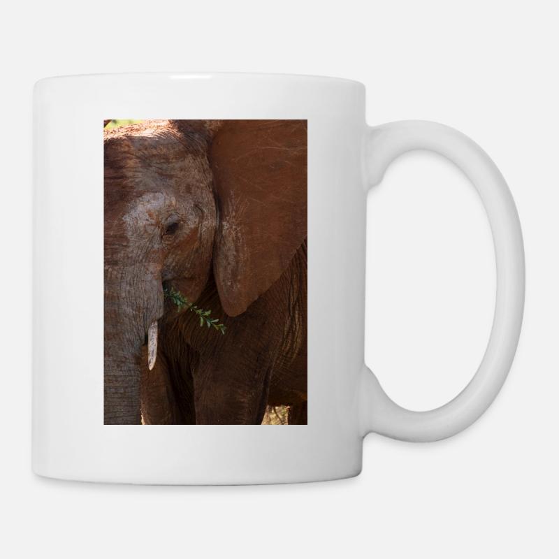 Éléphant - Mug blanc - blanc