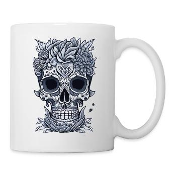 Schädel - Tasse - Weiß - Rechts
