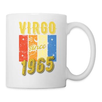 Vierge 1965 Cadeau d’anniversaire du zodiaque - Mug blanc - blanc - Droite