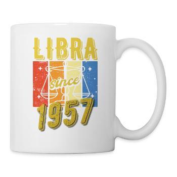 Balance 1957 Zodiac Cadeau d’anniversaire - Mug blanc - blanc - Droite