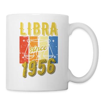 Waage 1956 Sternzeichen Geburtstag Geschenk - Tasse - Weiß - Rechts