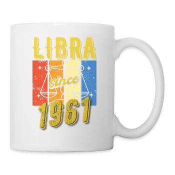 Libra 1961 Zodiac Birthday Gift - Mug - white - Right