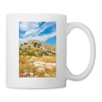 Die Mauer von Oštrica (Bedem Grebastica) Kroatien - Tasse - Weiß - Rechts