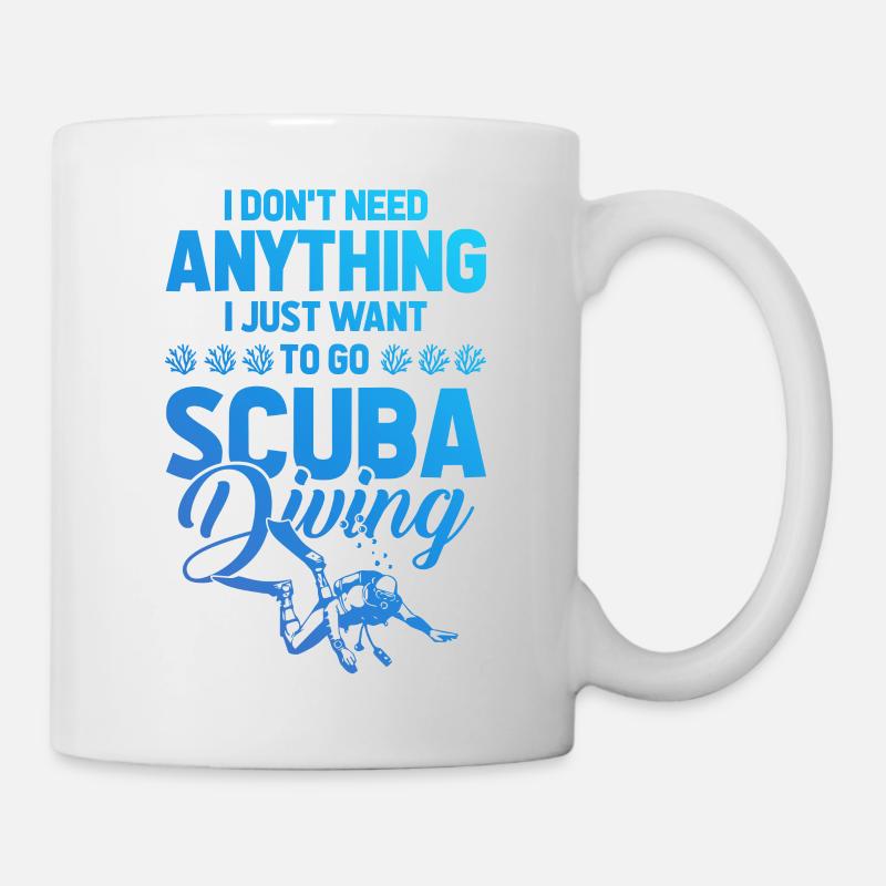 Tauchen scuba diving - Tasse - Weiß