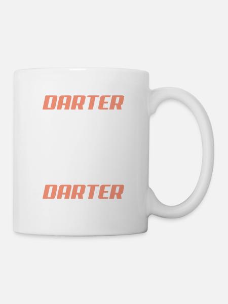 dart darter - Tasse - Weiß
