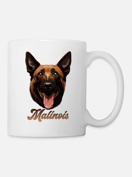 Malinois - Tasse - Weiß
