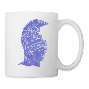 "Athena", boho line art design, series "Greece" - Mug - white - Right