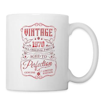1970 Vintage Retro 70er Jahre 50 geboren Geburtstag - Tasse - Weiß - Rechts