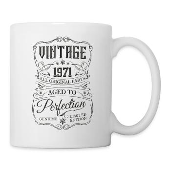 1971 Vintage Retro 70er Jahre Legenden werden geboren Geburtstag - Tasse - Weiß - Rechts