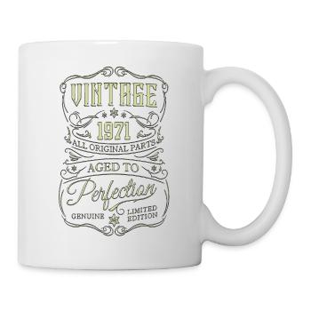 1971 vintage retro 70s legends are born birthday - Mug - white - Right