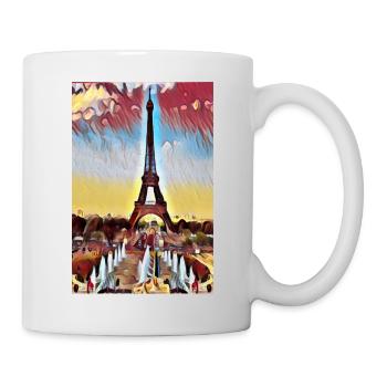 Eiffel Tower Paris Picture Paint - Mug - white - Right
