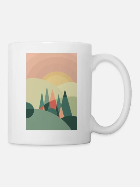Schwarzwald Illustration Black Forest - Tasse - Weiß