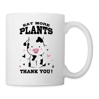 Eat more plants - Mug - white - Right