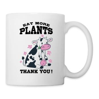 Eat more plants - Mug - white - Right