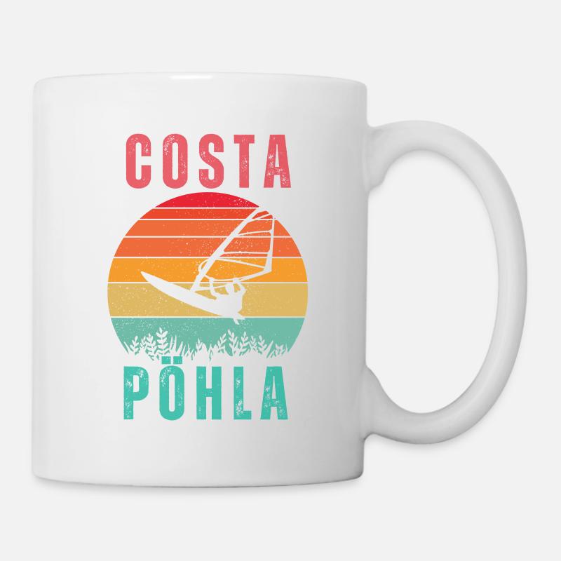 Costa Pöhla Windsurfen - Tasse - Weiß