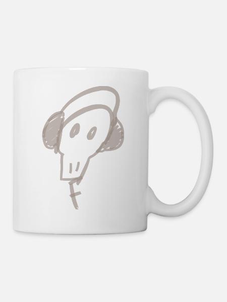Musique du crâne - Mug blanc - blanc