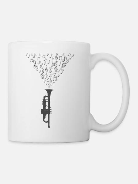 Trumpet gift trumpet - Mug - white