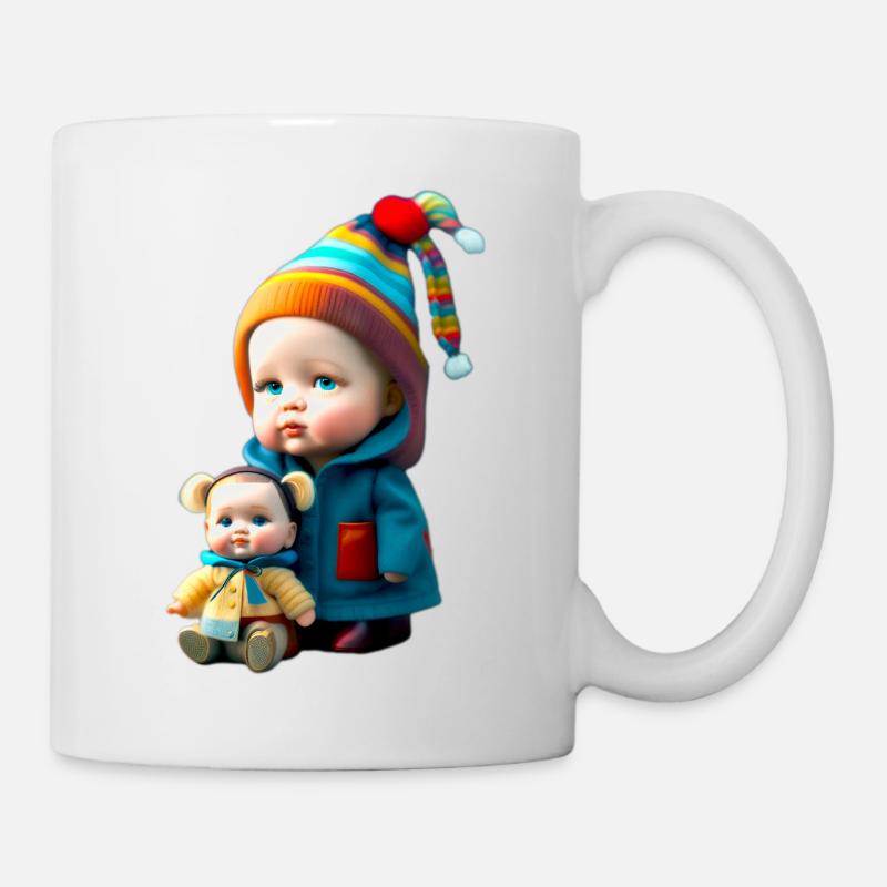 Poupées - Mug blanc - blanc