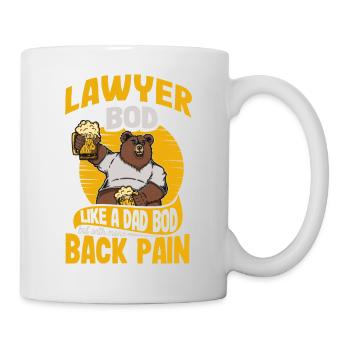 Avocat Bod Like A Dad Bod Drôle d’avocat Citation - Mug blanc - blanc - Droite