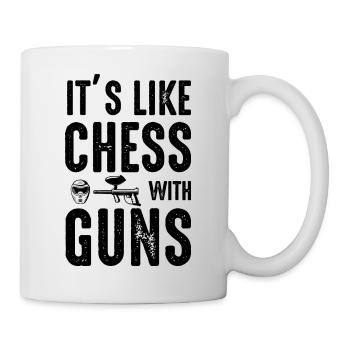Paintball Airsoft - Tasse - Weiß - Rechts